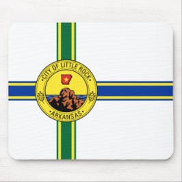 Flagge des Kleinen Felsen (Arkansas) Mousepad