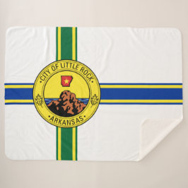 Flagge des Kleinen Felsen (Arkansas) Sherpadecke