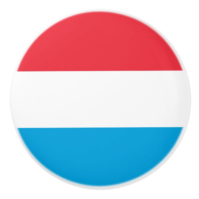 Flagge des Knobs der luxemburgischen Keramik Keramikknauf (Vorderseite)