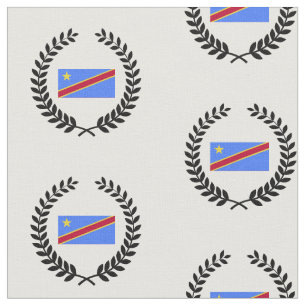 Flagge des Kongo Stoff