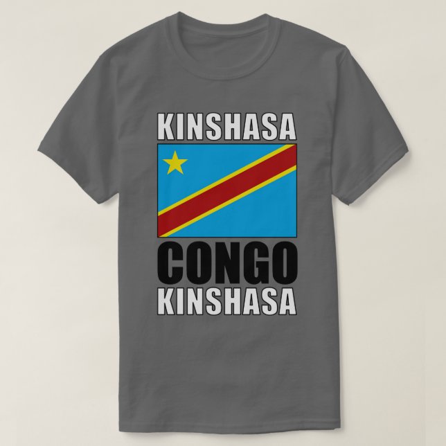 Flagge des Kongo T-Shirt (Design vorne)