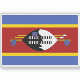 Flagge des Königreichs Eswatini Aufkleber