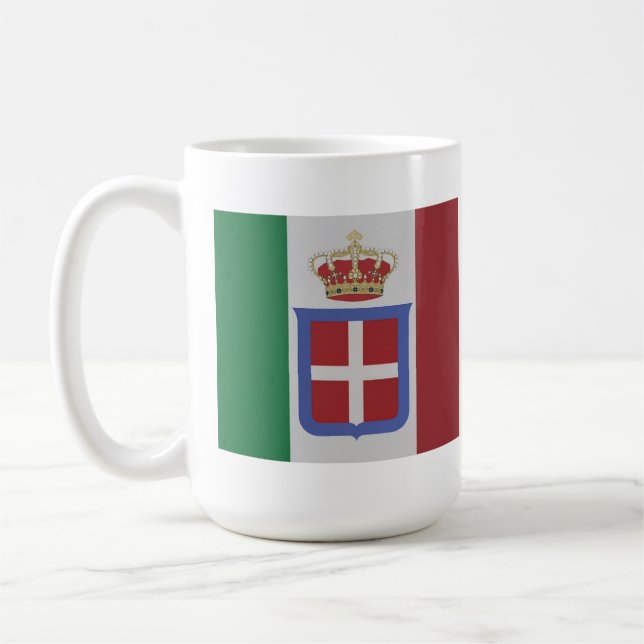 Flagge des Königreichs Italien  Kaffeetasse (Links)