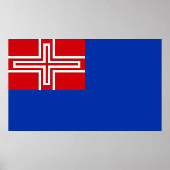 Flagge des Königreichs Sardinien (1816-1848) Poster (Vorne)