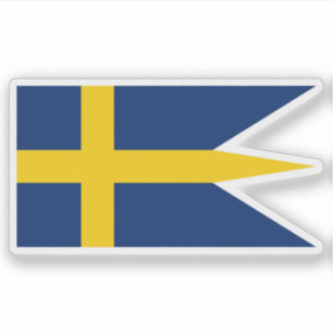 Flagge des Königreichs Schweden (schwedisches Reic Aufkleber
