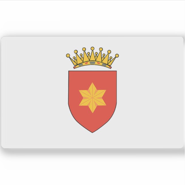 Flagge des Königreichs Tavolara (1836-1962) Aufkleber (Vorderseite)