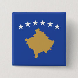 Flagge des Kosovo Button