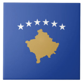 Flagge des Kosovo Fliese