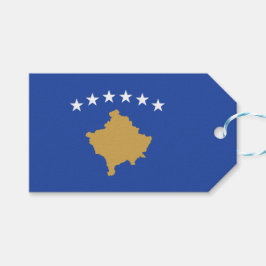 Flagge des Kosovo Geschenkanhänger