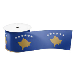 Flagge des Kosovo Satinband