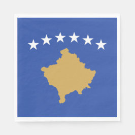 Flagge des Kosovo Serviette