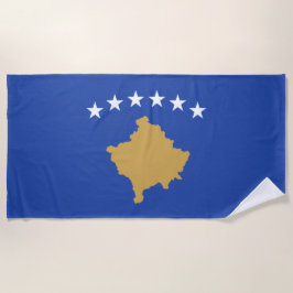 Flagge des Kosovo Strandtuch