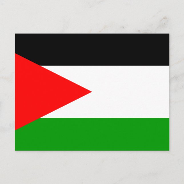 Flagge des Landes Jordanien Postkarte (Vorderseite)