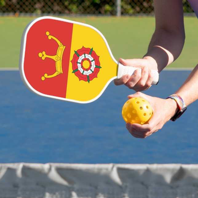 Flagge des Landkreises Hampshire, England (UK) Pickleball Schläger (InSitu)