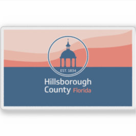 Flagge des Landkreises Hillsborough, Florida Aufkleber