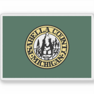 Flagge des Landkreises Isabella, Michigan Aufkleber
