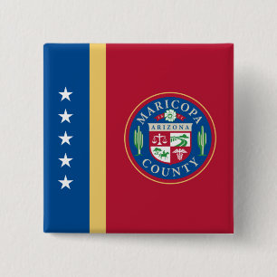 Flagge des Landkreises Maricopa (Arizona) Button