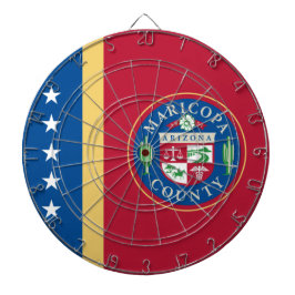 Flagge des Landkreises Maricopa (Arizona) Dartscheibe