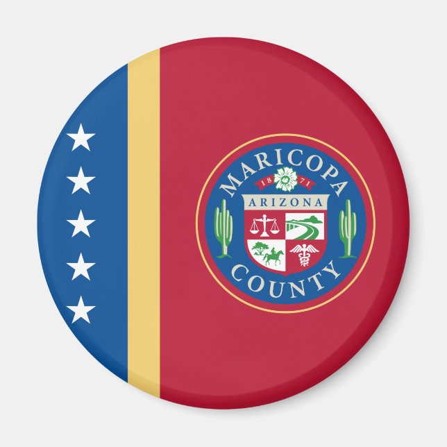 Flagge des Landkreises Maricopa (Arizona) Magnet (Vorne)