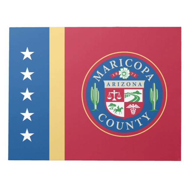 Flagge des Landkreises Maricopa (Arizona) Notizblock (Vorderseite)
