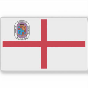 Flagge des Landkreises von Prinz George, Maryland Aufkleber
