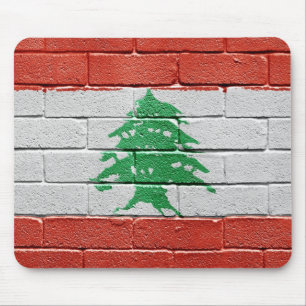 Flagge des Libanon Mousepad