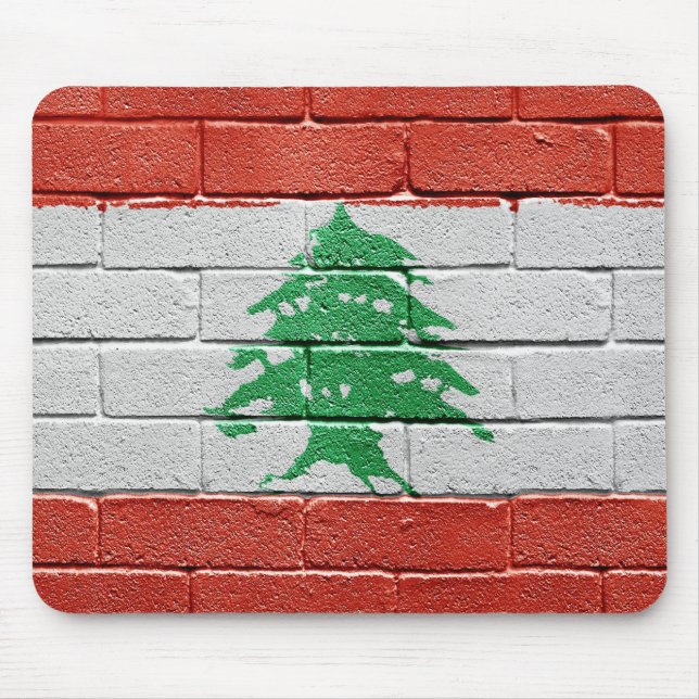 Flagge des Libanon Mousepad (Vorne)