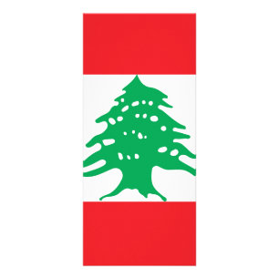 Flagge des Libanon Werbekarte