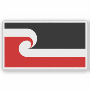 Flagge des Māori (Māori), Polynesien, Ozeanien Aufkleber