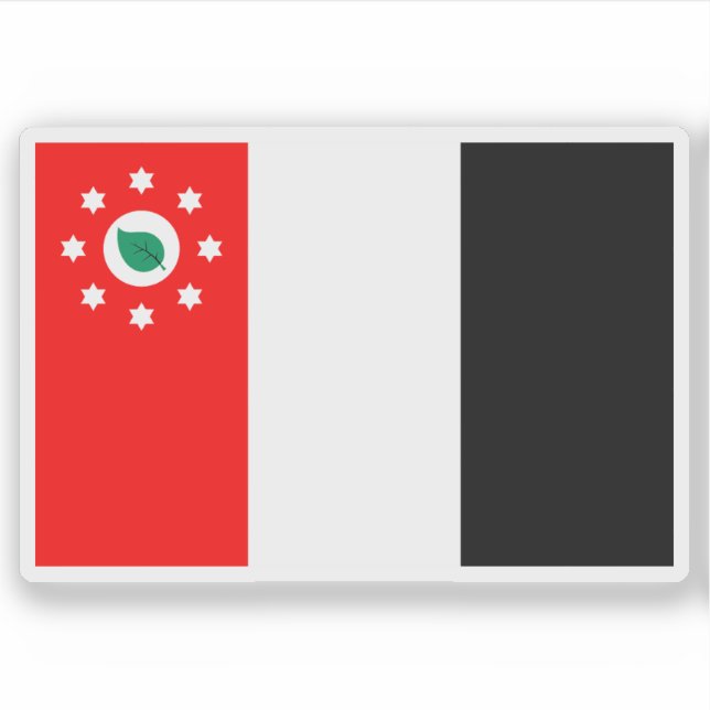 Flagge des melanesischen Meriam-Volkes, Ozeanien Aufkleber (Vorderseite)