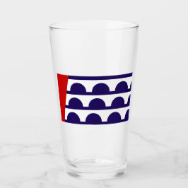 Flagge des Moines (Iowa City) Glas