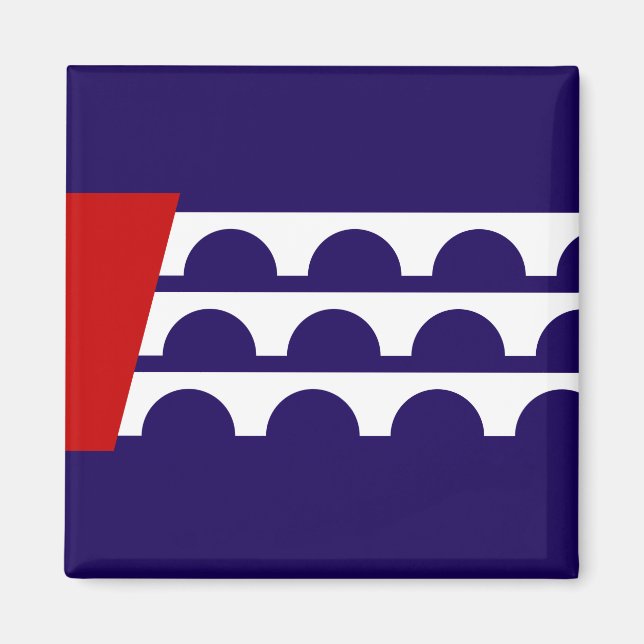 Flagge des Moines (Iowa City) Magnet (Vorne)