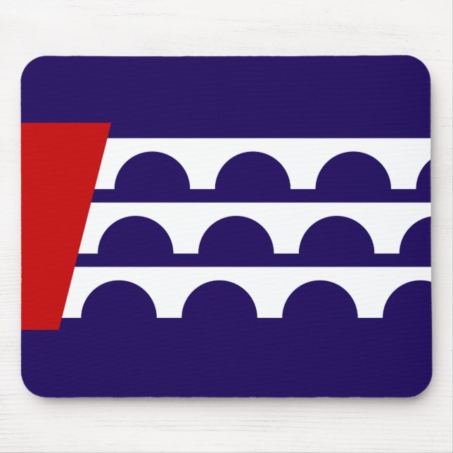Flagge des Moines (Iowa City) Mousepad (Vorne)