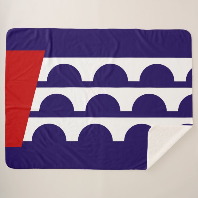 Flagge des Moines (Iowa City) Sherpadecke (Vorderseite (Horizontal))
