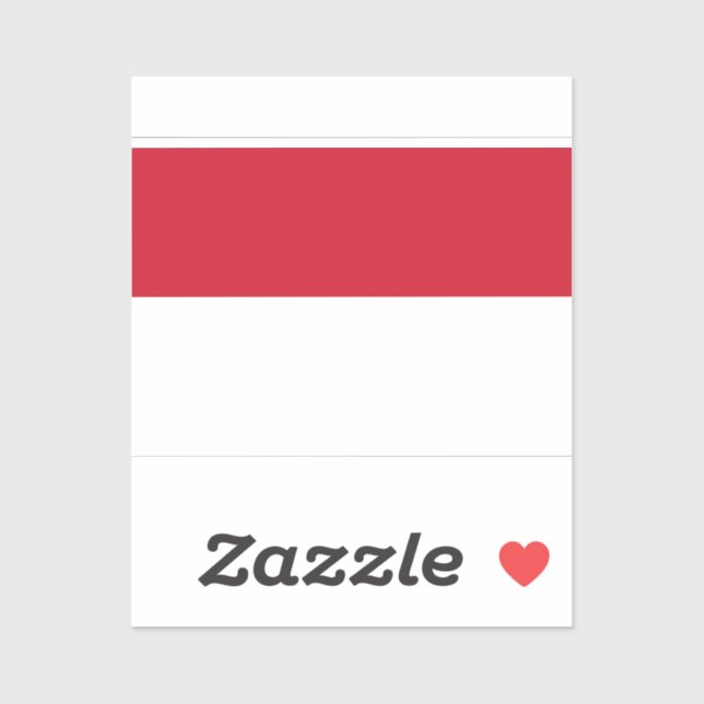 Flagge des Monaco-Aufklebers Aufkleber (Blatt)