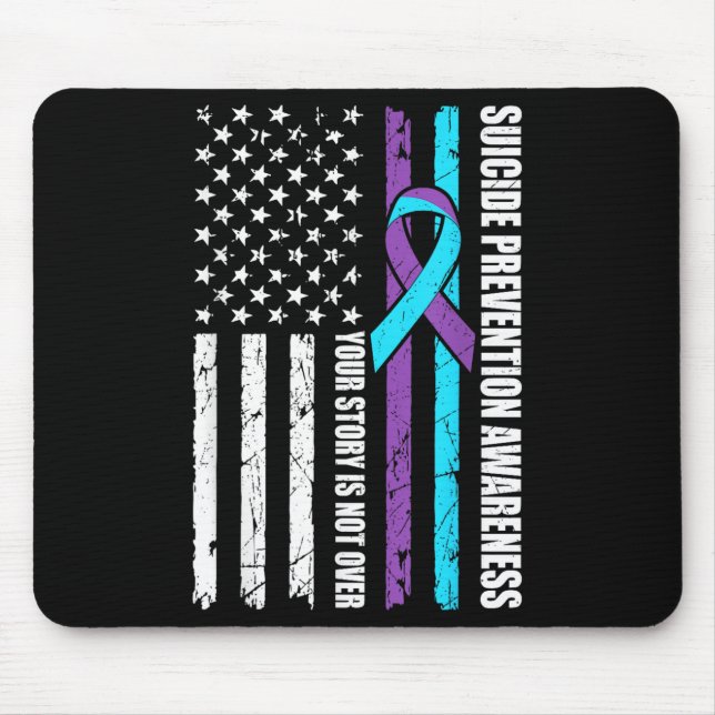 Flagge des Monats der Suizidpräventionsaufklärung  Mousepad (Vorne)