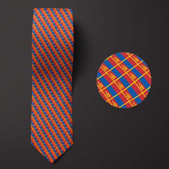 Flagge des mongolischen Musters Krawatte (Von Creator hochgeladen)