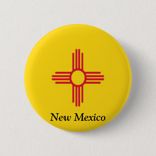 Flagge des New Mexiko Button