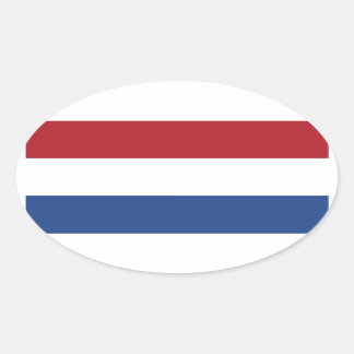 Flagge des niederländischen Ovalaufklebers Ovaler Aufkleber