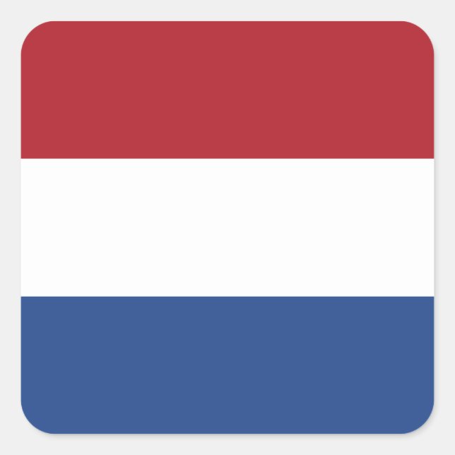 Flagge des niederländischen Square Sticker (Vorderseite)