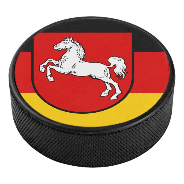 Flagge des Niedersächsischen Hockeypucks Eishockey Puck (3/4)