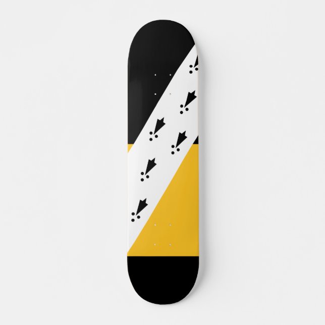 Flagge des Norfolk-Skateboards Skateboard (Vorne)