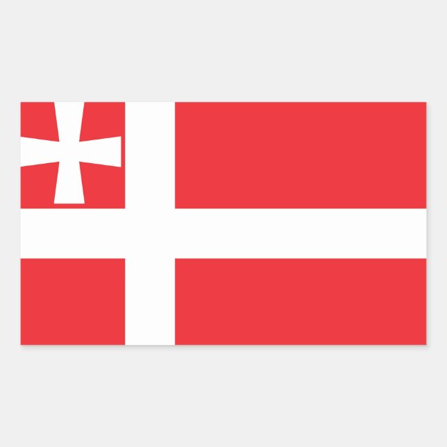 Flagge des Oblast Volyn, Ukraine Rechteckiger Aufkleber (Vorderseite)