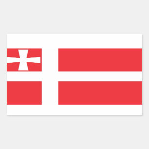 Flagge des Oblast Volyn, Ukraine Rechteckiger Aufkleber