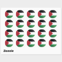 Flagge des Palestine Round-Icon-Symbols