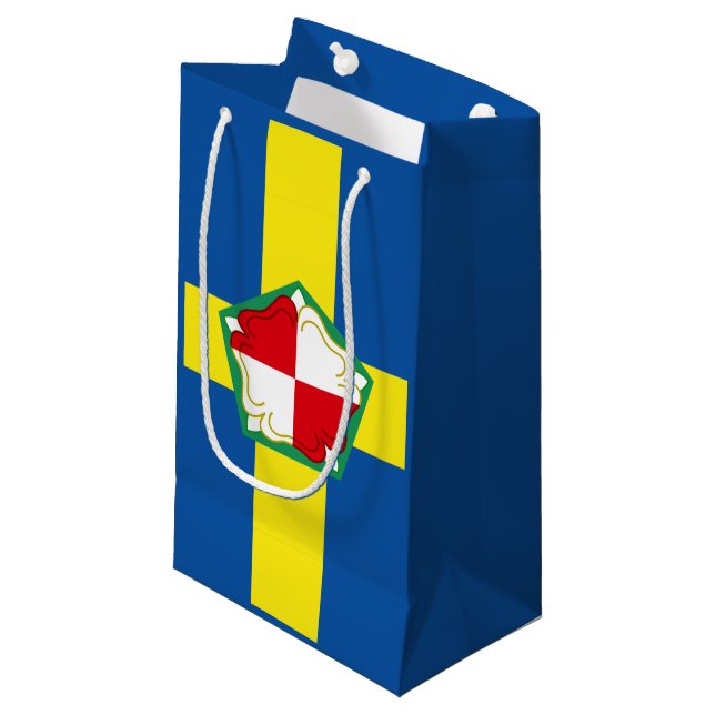 Flagge des Pembrokeshire Small Gift Bag Kleine Geschenktüte (Vorderseite Schrägansicht)