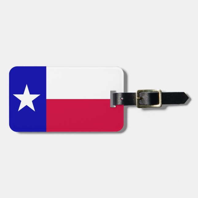 Flagge des personalisierten Gepäck-Umbaus Texas Gepäckanhänger (Vorderseite horizontal)