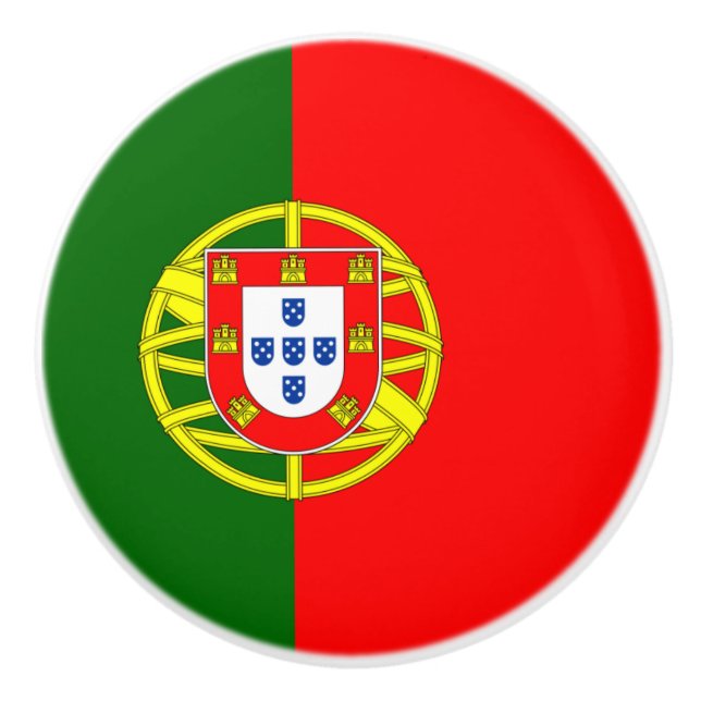Flagge des Portugal-Keramik-Griffs Keramikknauf (Vorderseite)