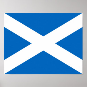 Flagge des Posters von Schottland Poster