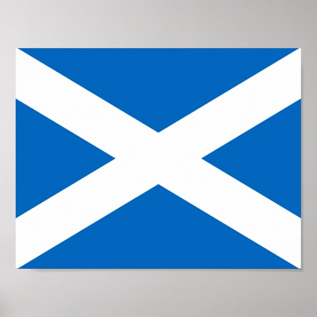 Flagge des Posters von Schottland Poster (Vorne)